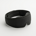 Black sleep mask on a white background